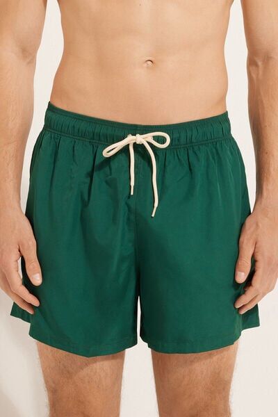 Tezenis Costume Boxer Corto Basic Riciclato Uomo Verde Tamaño XL