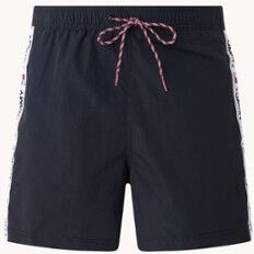 Tommy Hilfiger Zwemshorts met logoprint en steekzakken - Donkerblauw