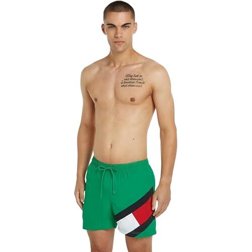 Tommy Hilfiger Heren Sf Medium Trekkoord Olympisch Groen L, Olympisch Groen, L