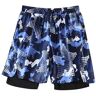 LXJYDN Swimming trunks Men Trendy Printed Quick-Drying Swimming Trunks With Elastic Waist And Beach Trunks-C7-3Xl