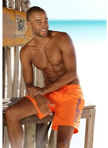 s.Oliver RED LABEL Beachwear NU 15% KORTING: Zwemshort, S.OLIVER  - 34.99 - oranje - Size: Small