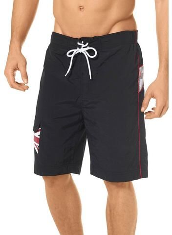 Lonsdale NU 15% KORTING: LONSDALE DAWLISH Short met logoprint  - 29.99 - zwart - Size: Small