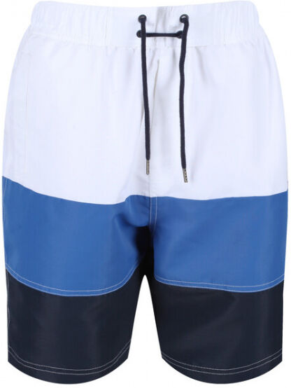 Regatta zwembroek Bratchmar VI heren polyester wit/blauw - Blauw,Wit,Zwart