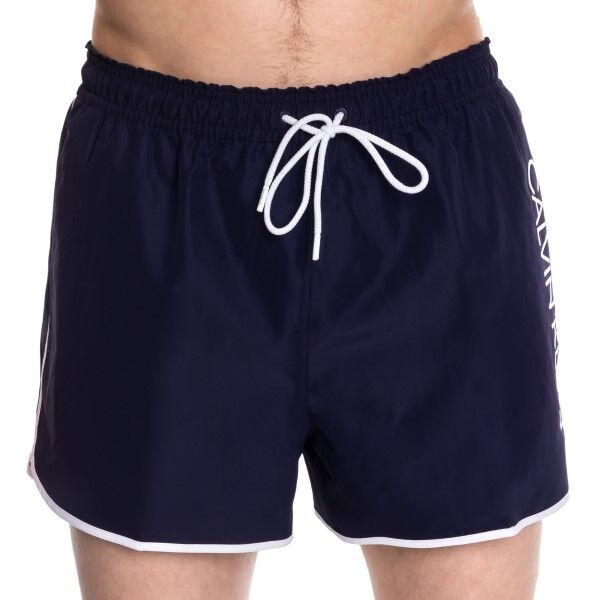 Calvin Klein Core Solid Recycled Short Swim Shorts - Navy-2 * Kampanje *