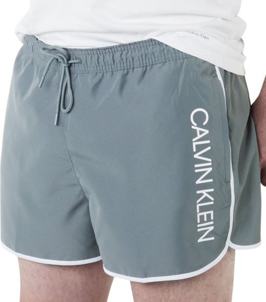 Calvin Klein Core Solid Short Runner Swim Shorts - Grey * Kampanje *