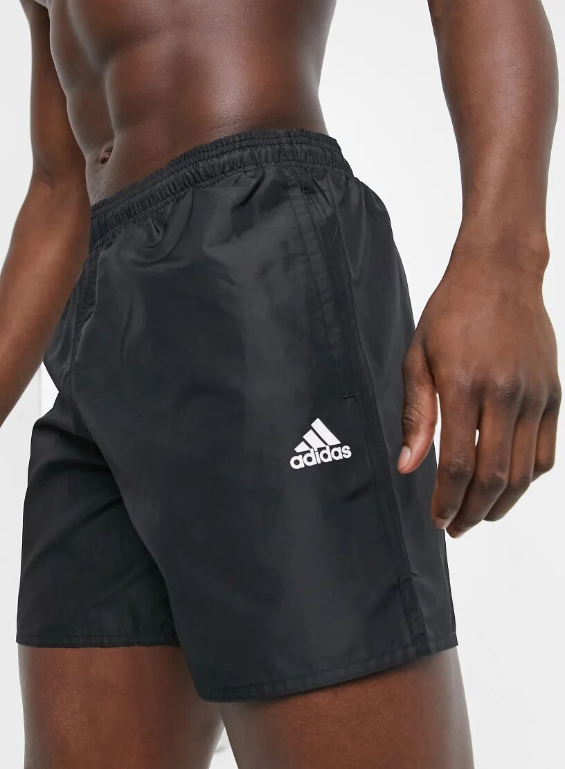 adidas performance adidas Swimming badge of sport logo shorts in black  Black