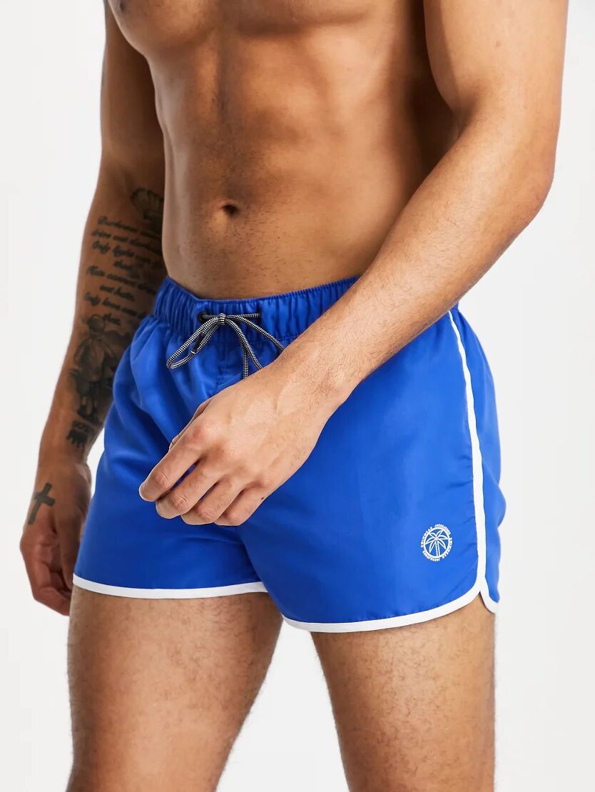 Jack & Jones Intelligence swim short in blue  Blue