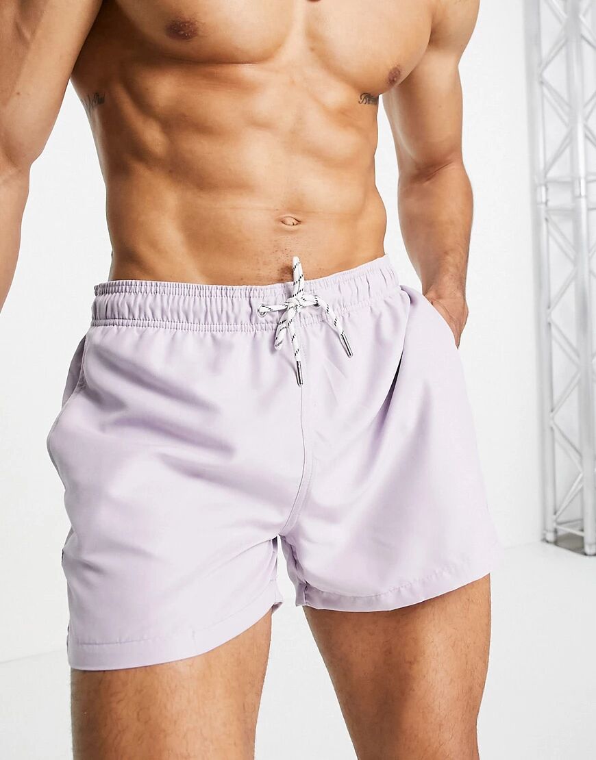 New Look swim shorts in lilac-Purple  Purple