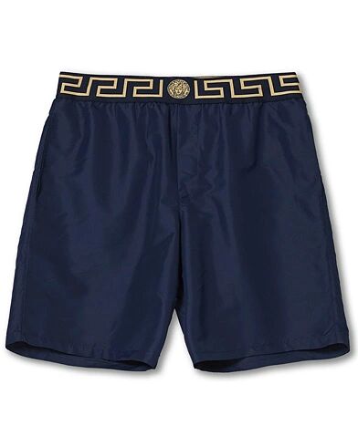 Versace Greca Border Swim Trunks Navy