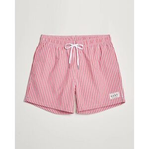 GANT Striped Seersucker Swimshorts Bright Red