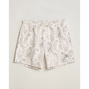 Brunello Cucinelli Paisley Swim Trunks Light Beige