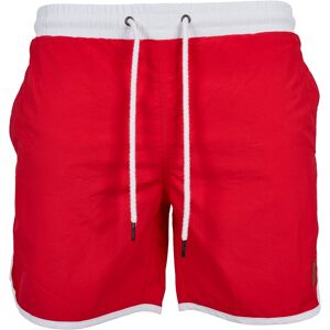 Badshorts Retro   HerrMRöd/Vit Röd/Vit