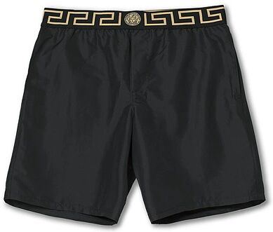 Versace Greca Border Swim Trunks Black