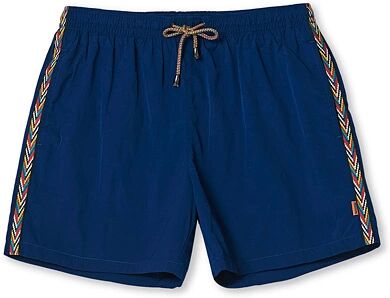 Missoni Contrast Pipe Swim Trunks Dark Blue