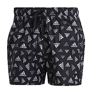 adidas HT4345 BOS AOP CLX VSL Swimsuit Men's Black/White M