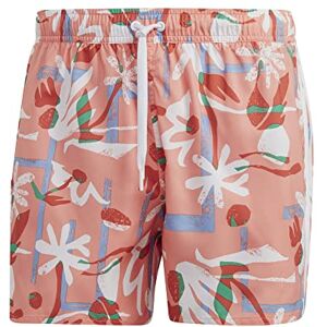 adidas HT2122 FLO CLX VSL Swimsuit Men's Coral Fusion/White M