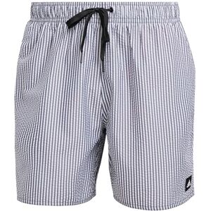 adidas Men Stripey Classics Short Length Swim Trunks, Black, XS