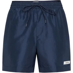 Calvin Klein , Medium Drawstring Swim Shorts - Core Solids ,Blue male, Sizes: XL, S, 2XL