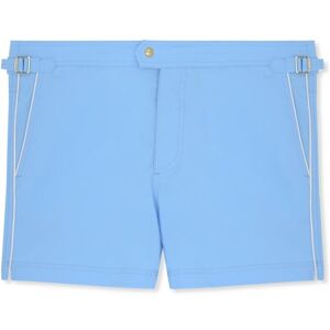 TOM FORD Compact Poplin Swimshorts Blue - Men - Blue