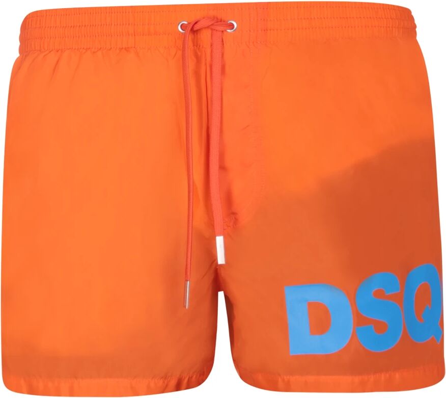 Dsquared2 , Men's Clothing Swimwear Orange Ss24 ,Orange male, Sizes: M