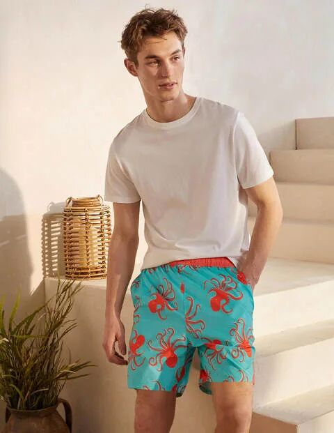 Boden Swimshorts Tropical Coral Octopus Men Boden Polyester Size: L