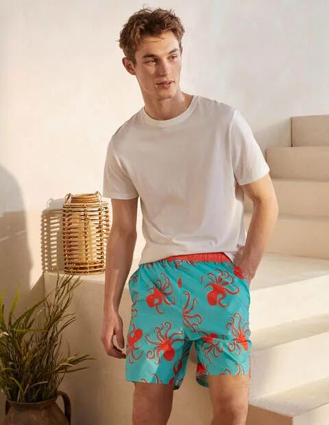 Boden Swimshorts Tropical Coral Octopus Men Boden Polyester Size: S