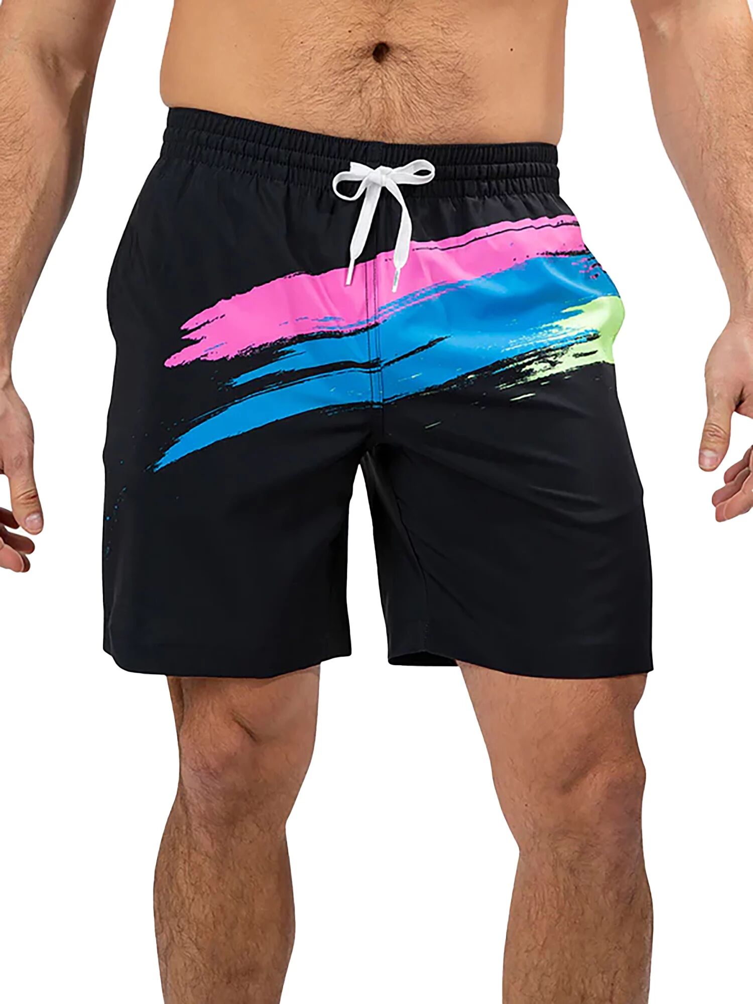 Photos - Swimwear Classic chubbies Men's  7" Swim Trunks, Small, Black 20hyhmthnnlghts70mal 