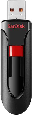 SanDisk Cruzer Glide 3 Usb Flash Drive 32Gb Black With Red Slider