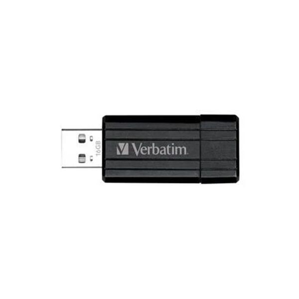 Verbatim Store N Go Pinstripe Usb Drive 16Gb Black