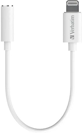 Verbatim Usb C To Headphone Jack 10 Cm White