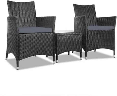 Gardeon 3 Piece Wicker Outdoor Furniture Set