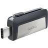 Clé USB SanDisk Ultra Dual Type C 256 Go Gris