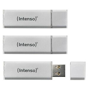 3 Intenso USB-Sticks Alu Line silber 16 GB