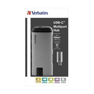 Verbatim USB-Hub 3.1-C silber