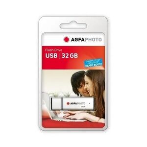 AgfaPhoto USB Flash Drive 2.0, 32GB USB-Stick USB Typ-A Silber