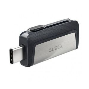 SanDisk Ultra Dual Drive USB Type-C USB-Stick 64 GB USB Type-A / USB Type-C 3.2 Gen 1 (3.1 Gen 1) Schwarz, Silber