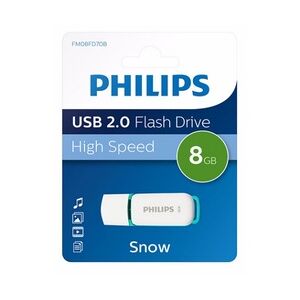 Philips FM08FD70B USB-Stick 8 GB USB Typ-A 2.0 Türkis, Weiß