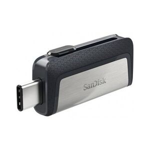 SanDisk Ultra Dual Drive USB Type-C USB-Stick 64 GB USB Type-A / USB Type-C 3.2 Gen 1 (3.1 Gen 1) Schwarz, Silber