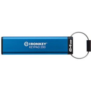 Kingston 64 GB IronKey Keypad 200 Verschlüsselter USB-Stick Metall USB 3.2 Gen1