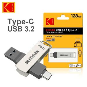 Kodak K273 Usb-Flash-Laufwerk Metall Usb 3.2 Stick Typ C Otg 32gb/64gb/128gb/256gb Für Schlüssel Cle Usb Für Smartphone
