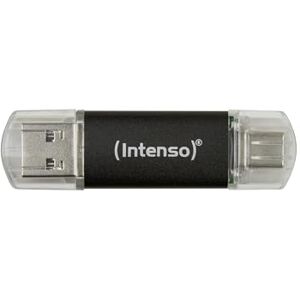 Intenso Twist Line 128 GB, Dual USB-Stick 3.2 Gen 1x1, USB-C und USB-A, 70MB/s, Anthrazit