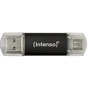 Intenso Twist Line 32 GB, Dual USB-Stick 3.2 Gen 1x1, USB-C und USB-A, 70MB/s, Anthrazit