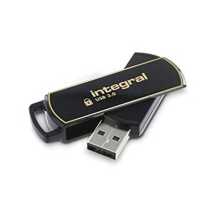 Integral 8 GB Secure360 256-Bit Software Encrypted 3.0 USB Stick Funktionierende & verschlüsselte Doppelpartition, intelligenter Schutz vor Passwortangriffen & 360 Grad drehbares Gehäuse