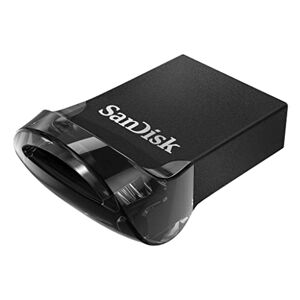 SanDisk Ultra Fit USB 3.2 Flash-Laufwerk 128 GB (Für Laptops, Spielkonsolen und Auto-Audiosysteme, Plug-and-Stay, 400 MB/s Lesen, RescuePRO Deluxe Software)