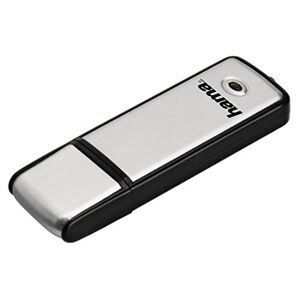 Hama 128GB USB-Stick USB 2.0 Datenstick (15 MB/s Datentransfer, inkl. LED-Funktionsanzeige, Speicherstick, Memory Stick mit Verschlusskappe, geeignet für Windows/MacBook) silber