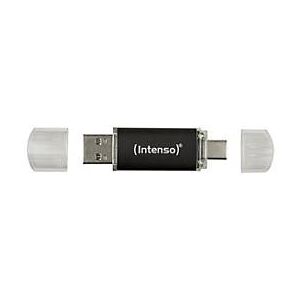 Intenso Twist Line - USB-Flash-Laufwerk - 128 GB - USB 3.2 Gen 1 / USB-C - Anthrazit