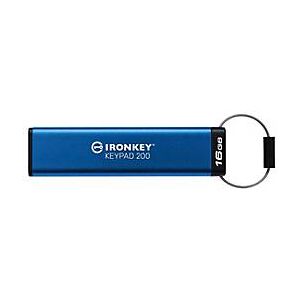 Kingston IronKey Keypad 200 - USB-Flash-Laufwerk - verschlüsselt - 16 GB - USB 3.2 Gen 1