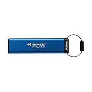 Kingston IronKey Keypad 200 - USB-Flash-Laufwerk - verschlüsselt - 32 GB - USB 3.2 Gen 1