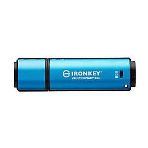 Kingston IronKey Vault Privacy 50C - USB-Flash-Laufwerk - verschlüsselt - 8 GB - USB-C 3.2 Gen 1