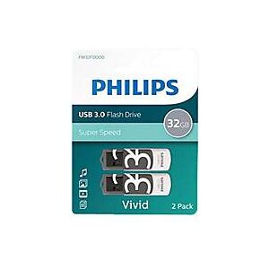 Philips FM32FD00D Vivid Edition 3.0 - USB-Flash-Laufwerk - 32 GB - USB 3.0 (Packung mit 2)